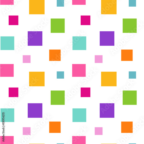 colorful abstract seamless vector pattern background illustration with square 