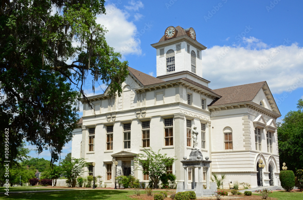 Fototapeta premium Brooks County Court house in Georgia