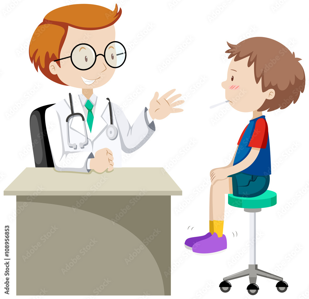 Doctor examining little boy Doctor examining little boy