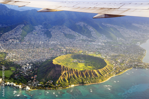 USA, Hawaii, Honolulu, Waikiki, Volcano Diamond Head