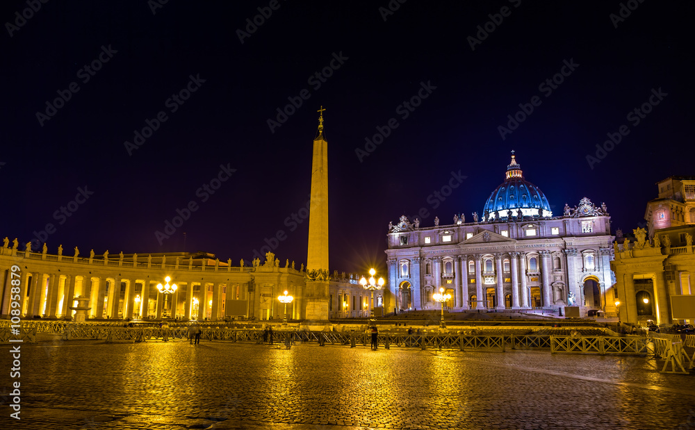 View of St. Peter's Square in Vatican City