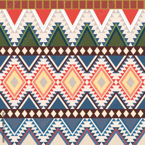 Geometric ethnic pattern. Vector illustration
