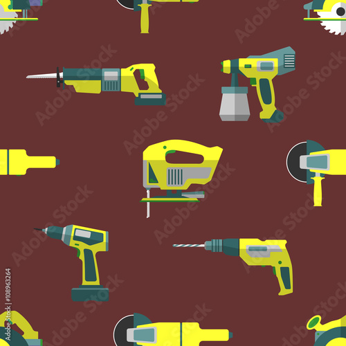 vector remodel tools seamless pattern.