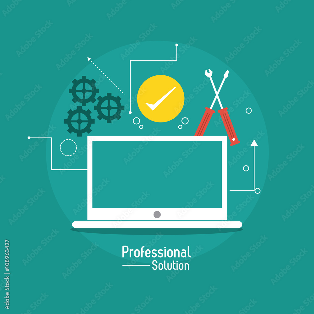 Flat illustration about customer service design Stock Vector | Adobe Stock
