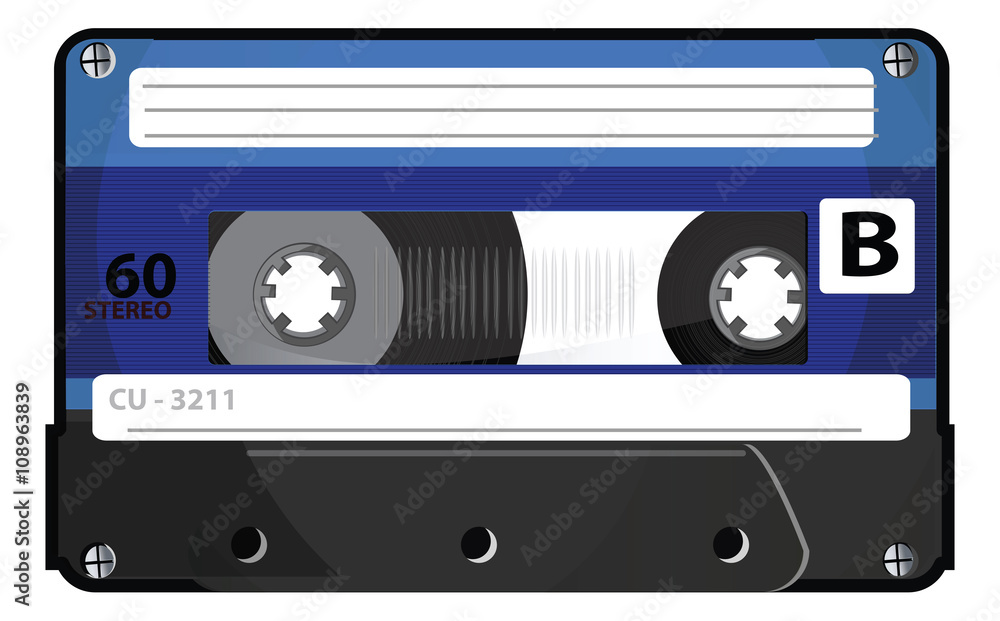 Naklejka premium cassette - Illustration