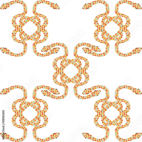 Canvas-taulu snakes entwine pattern