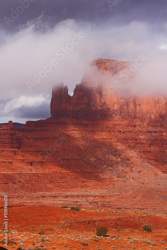 Red Navajo Sandstone of Monument Valley