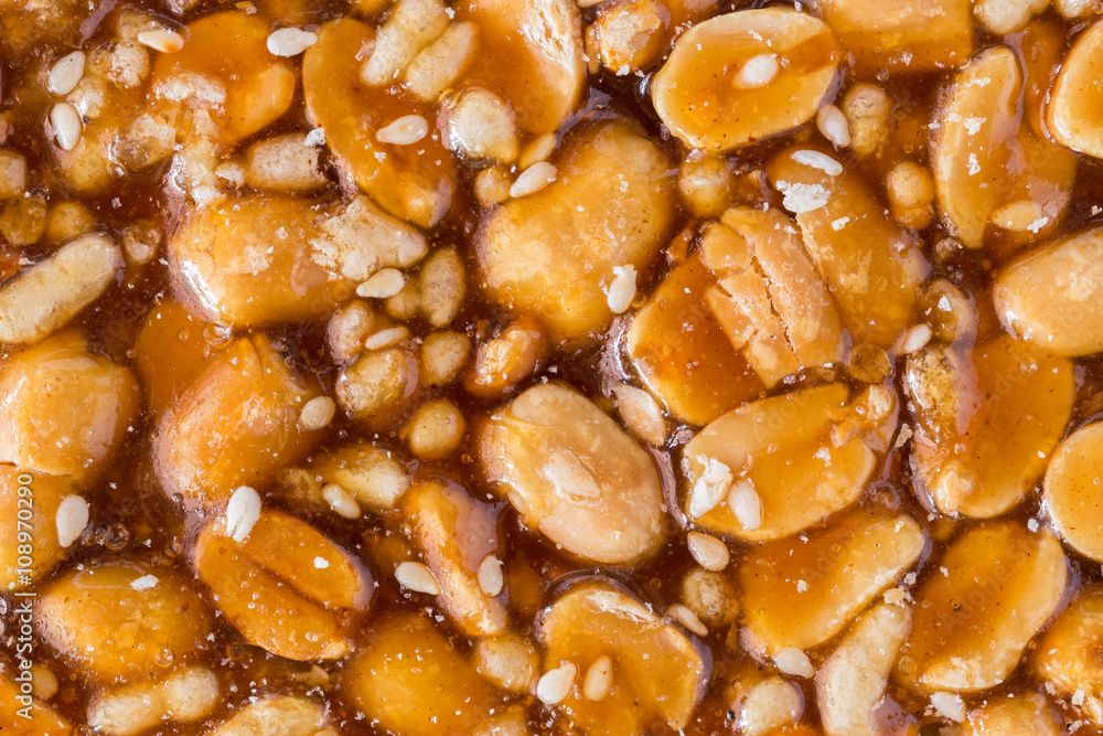 The surface of the cut bean sweets The surface of the cut bean sweets