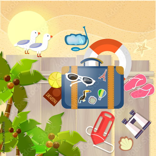 Travel summer adventures world tour beach holiday