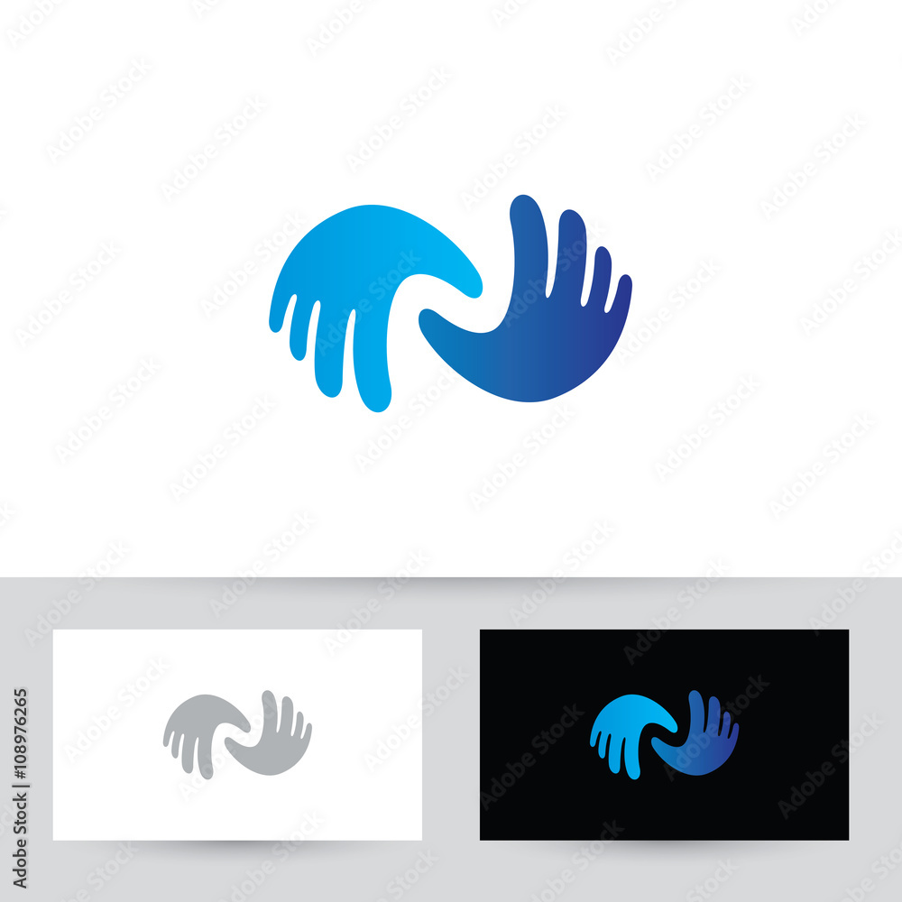 Fototapeta premium Couple Hand Logo