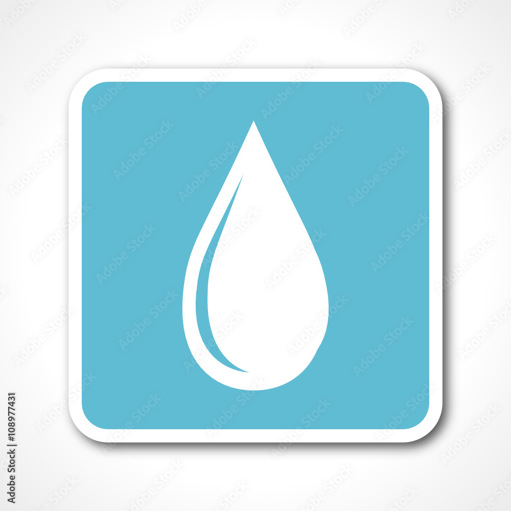 blue flat design water vector icon blue flat design water vector icon