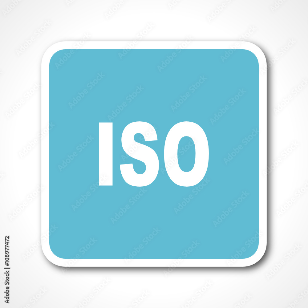 blue flat design iso vector icon blue flat design iso vector icon