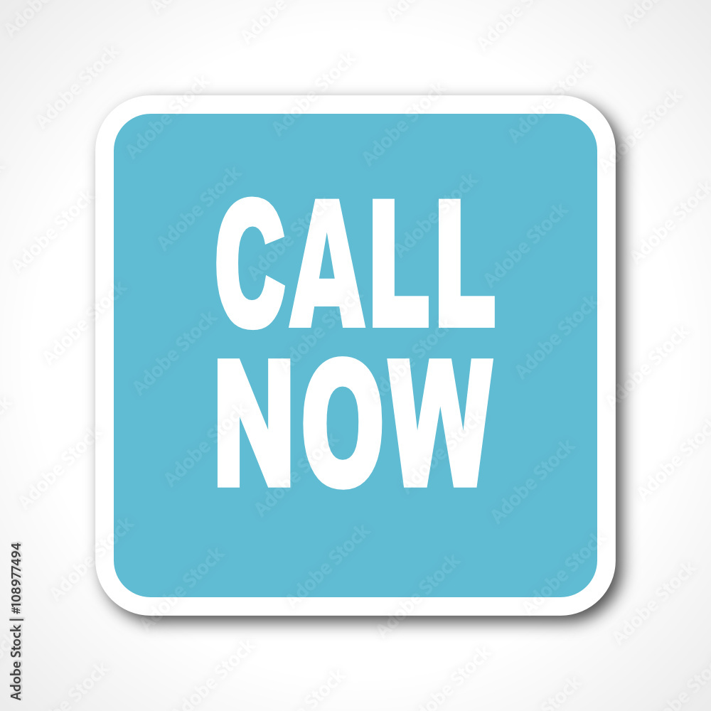 blue flat design call now vector icon blue flat design call now vector icon