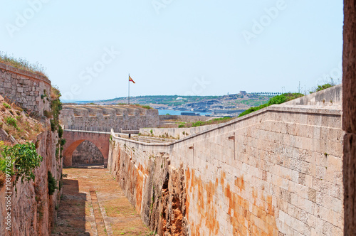 Minorca, isole Baleari, Spagna: la fortezza de La Mola, fotaleza de La Mola, l'11 luglio 2013