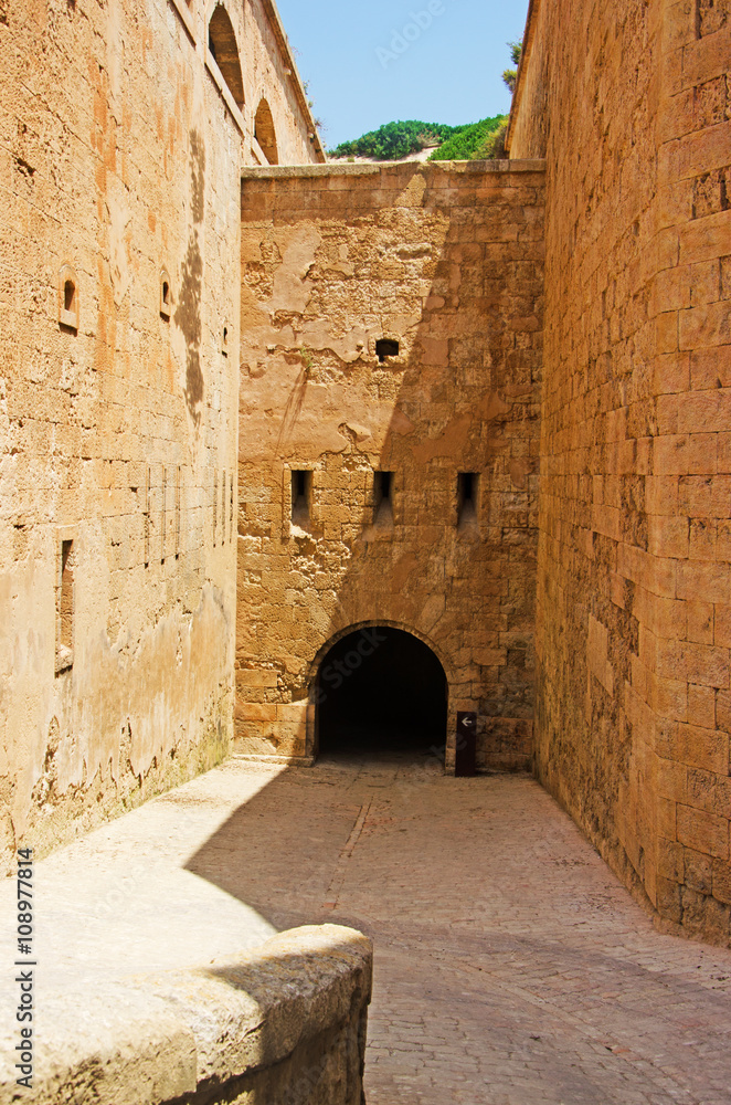 Minorca, isole Baleari, Spagna: la fortezza de La Mola, fortaleza de La Mola, l'11 luglio 2013