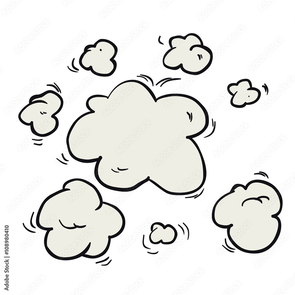 freehand drawn cartoon steam clouds freehand drawn cartoon steam clouds