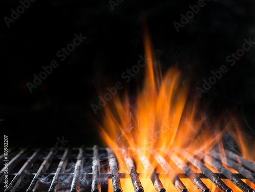 Empty BBQ Flaming grate.