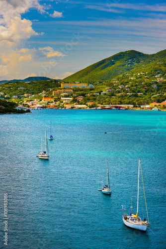 Sunset in St. Thomas from Carnival Cruise