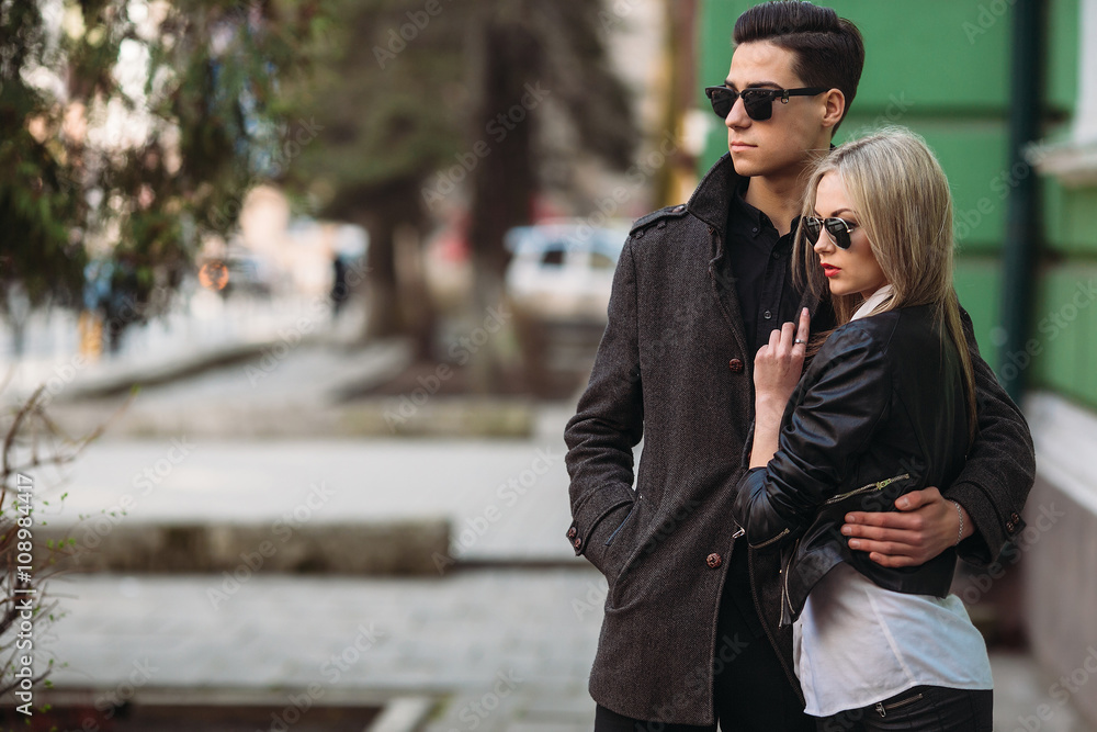 Fototapeta premium Young beautiful couple