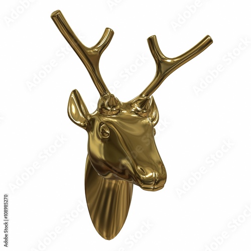 Deer Head. 3d illustration