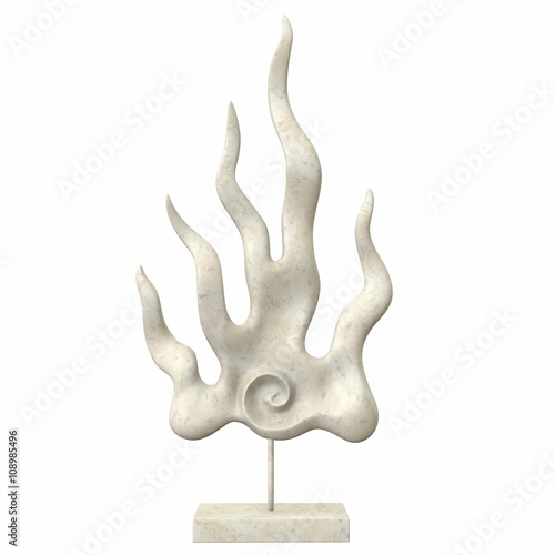 Flame Figurine. 3d illustration