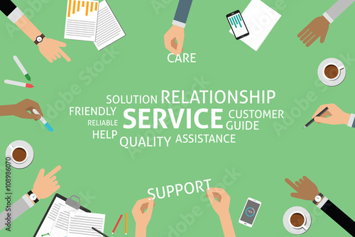 vector  service concept