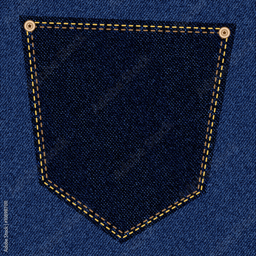 Black jeans pocket