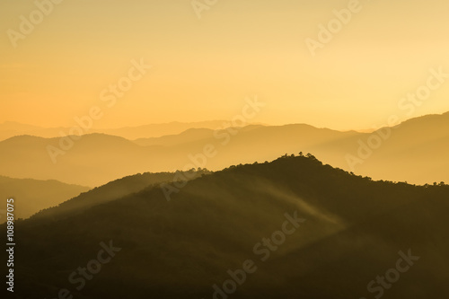 mountains at sunset © oatfeelgood