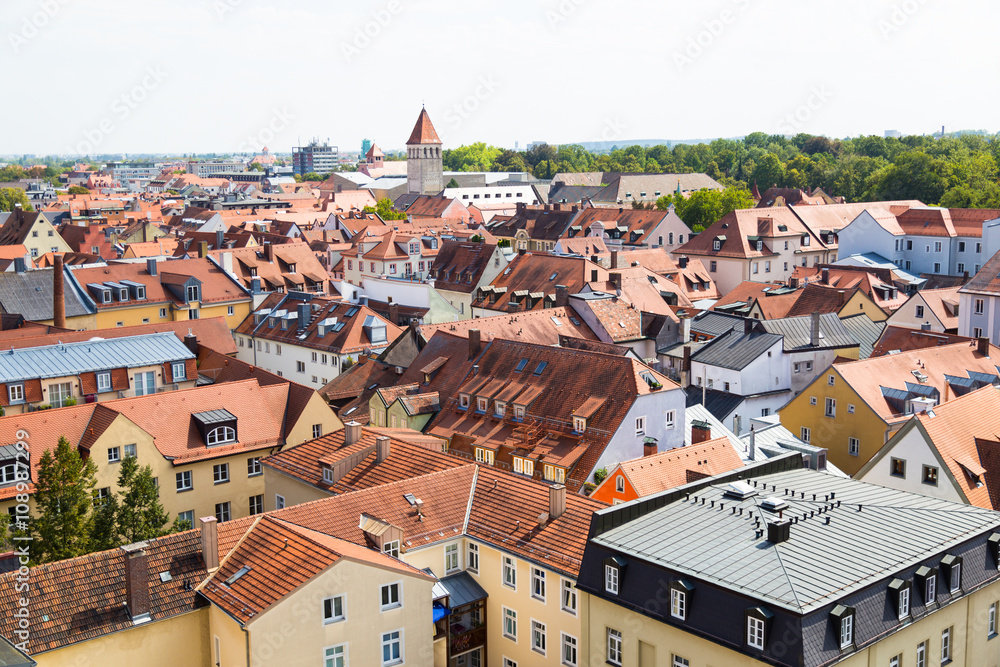 Regensburg. Germany. Top view .