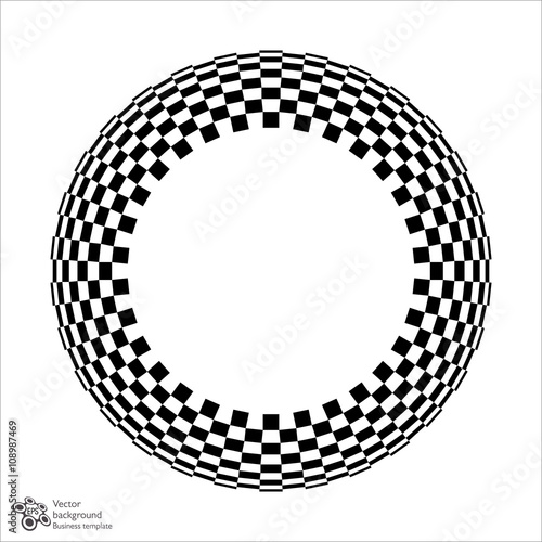Vector Graphic #Checkered Circle Pattern