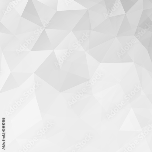 Abstract white geometric triangle background.