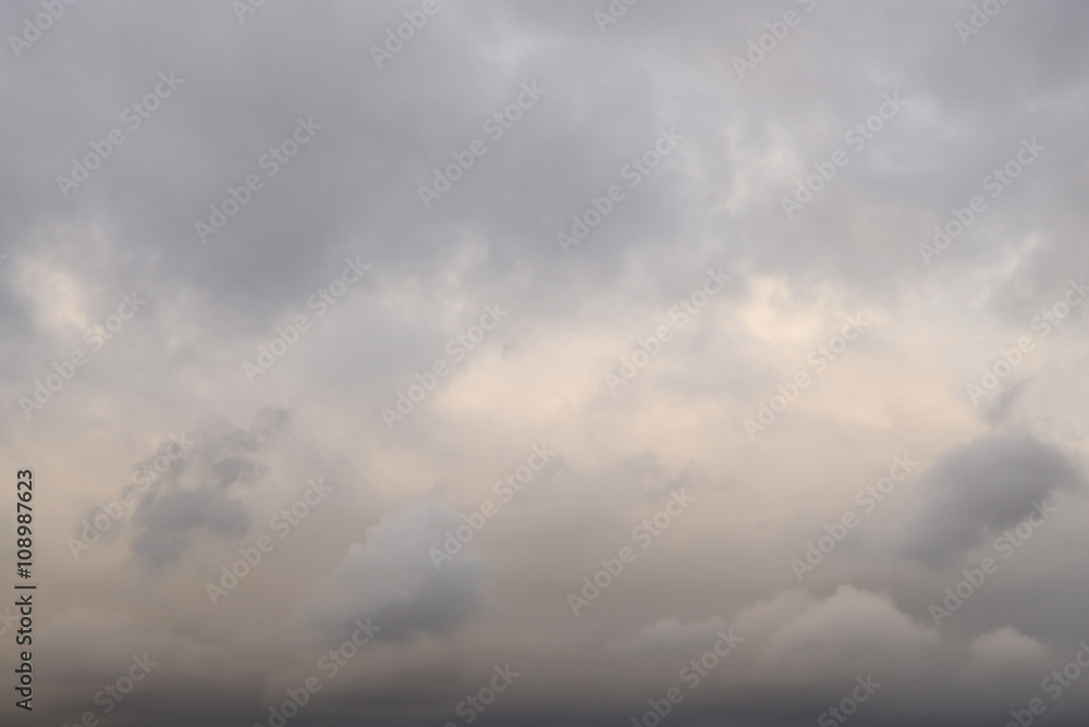 Cloud sky at evening.