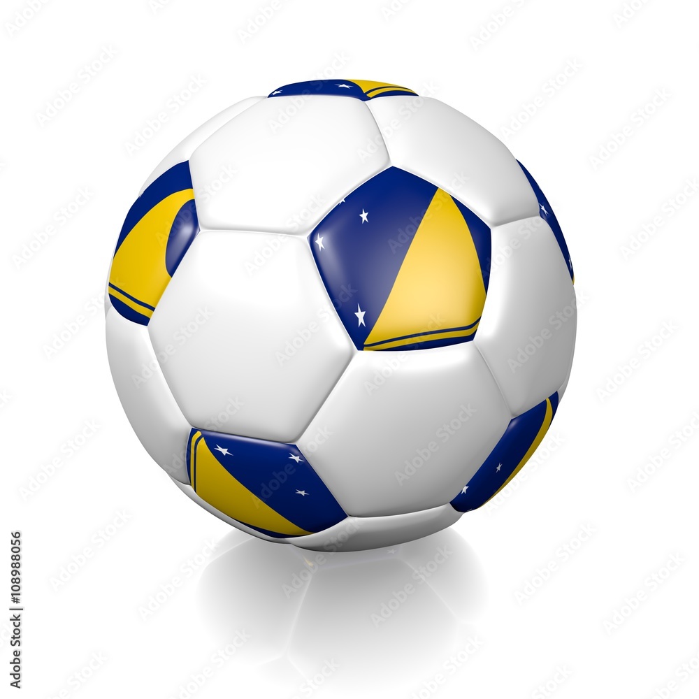 Football soccer ball with a national flag texture Football soccer ball with a national flag texture