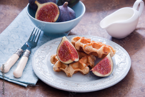 Fresh Belgian waffles