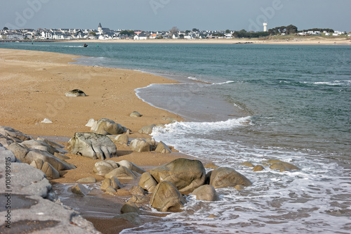 Parking à vélo sur l'ïle d'Arz
