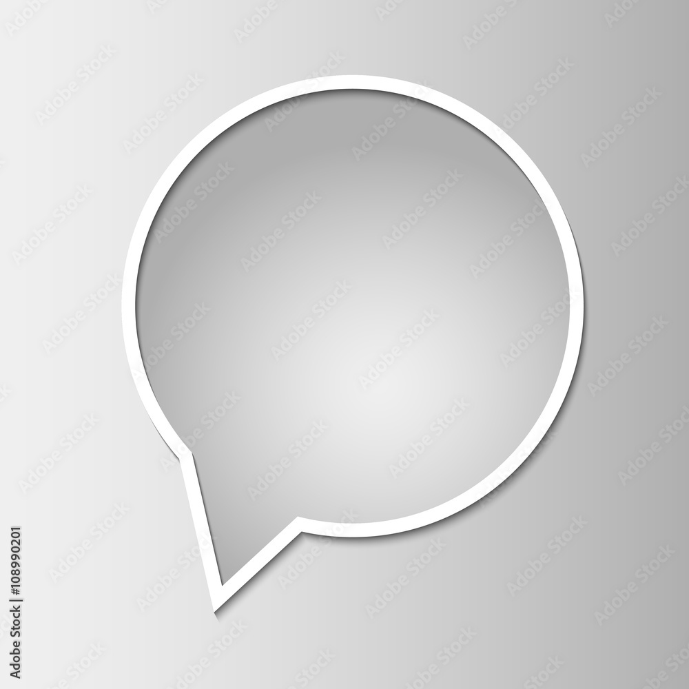 Modern template card or poster with speech bubble banner and pap Modern template card or poster with speech bubble banner and pap