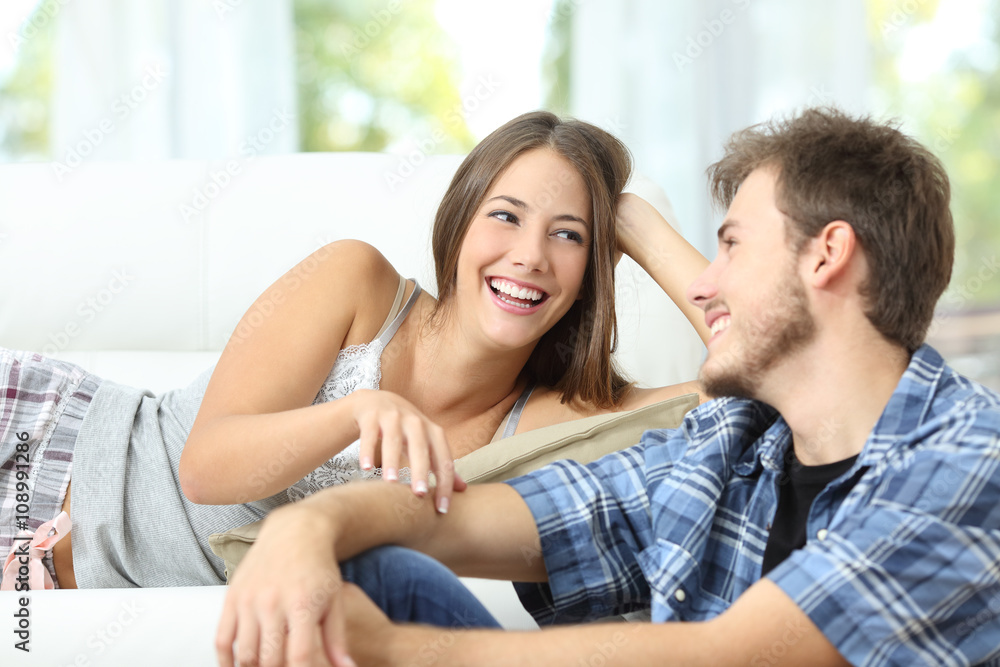 Marriage or couple flirting at home Marriage or couple flirting at home