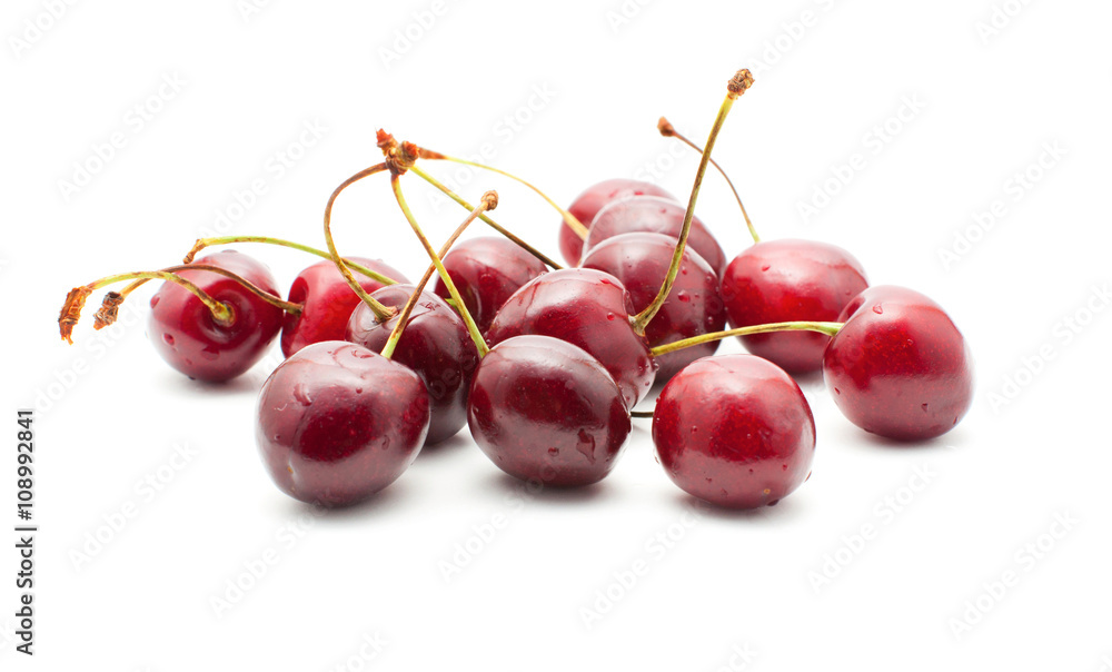 Group of cherries isolated Group of cherries isolated