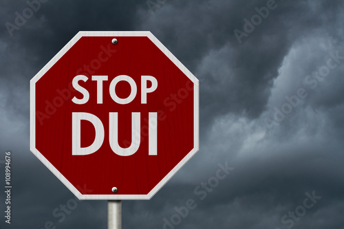 DUI Stop Road Sign