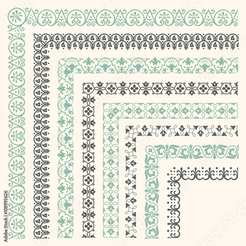 Decorative seamless border