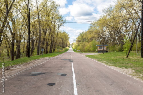 The road from Chernobyl, Ukraine