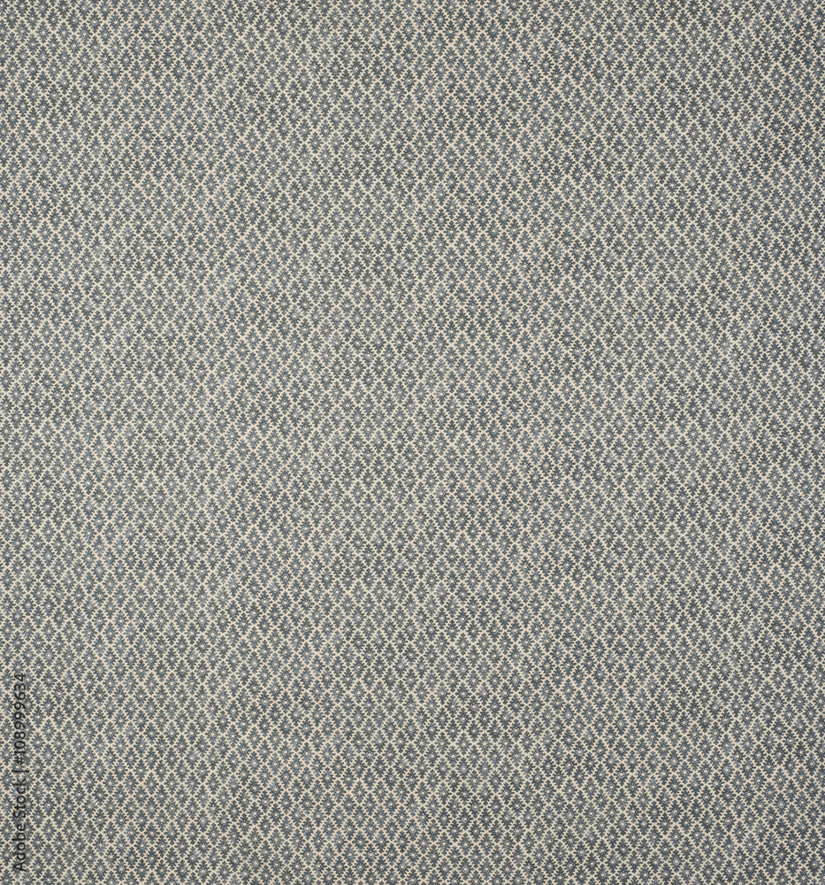 Green diamond pattern on cotton, linen fabric swatch Green diamond pattern on cotton, linen fabric swatch