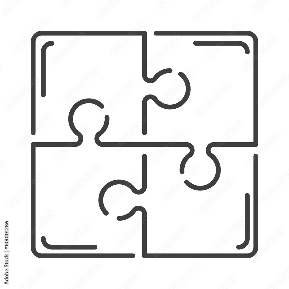Various sizes set jigsaw puzzle blank template or cutting guidelines vector illustration. Various sizes set jigsaw puzzle blank template or cutting guidelines vector illustration.
