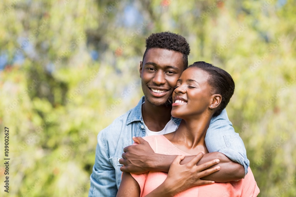 Fototapeta premium Happy couple posing together