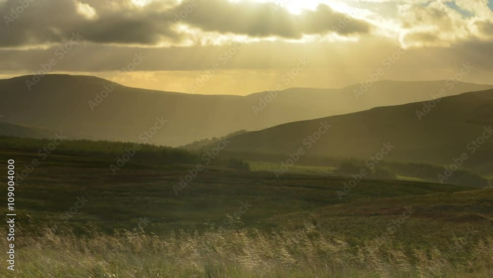 Time lapse of beautiful sunbeams breaking through the clouds. Time lapse of beautiful sunbeams breaking through the clouds.