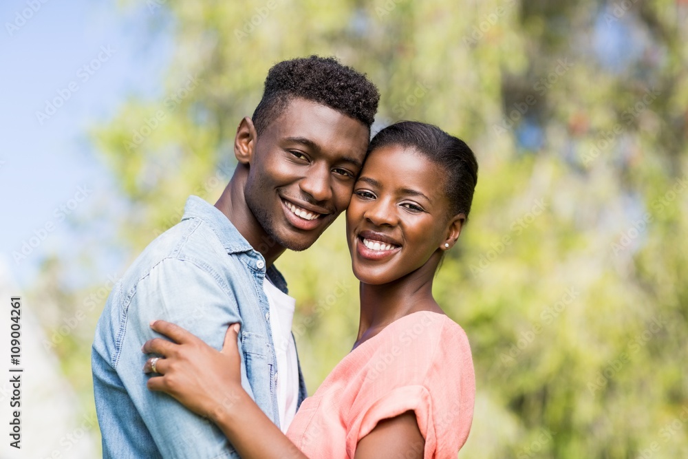 Fototapeta premium Happy couple posing together