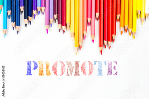 promote drawing by colour pencils