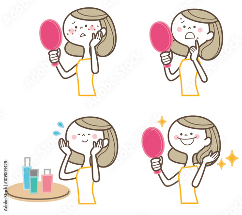 スキンケア　女性