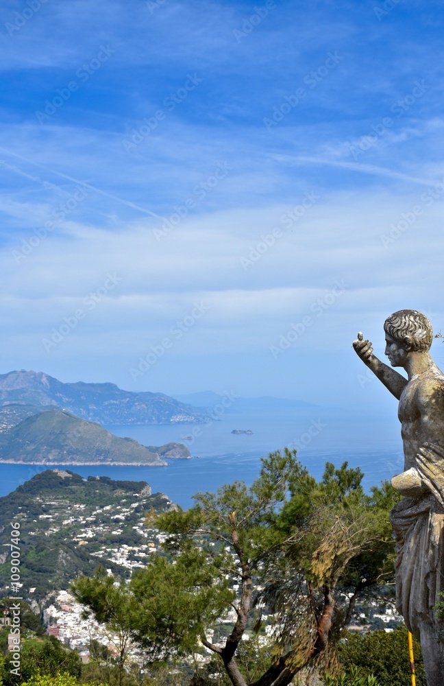 Obraz premium View from the top of Anacapri 