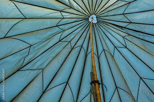 abstract background from inside canvas tent